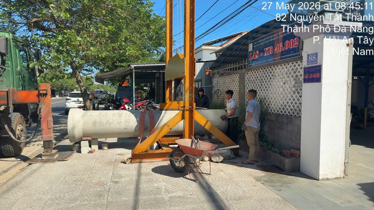 Máy nén cống 3 cạnh TA-600 tại phòng thí nghiệm LAS-XD 46.002